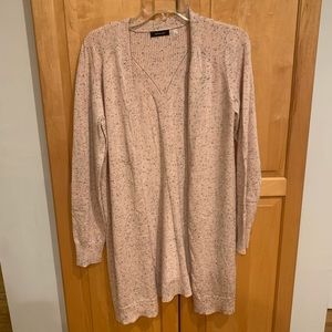 Long Pale Pink Cardigan